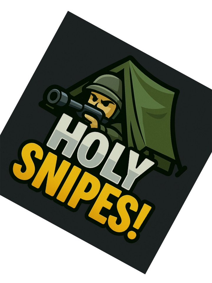 HOLY SNIPES! Cartoon Sniper Kiss Cut Sticker product image (2)
