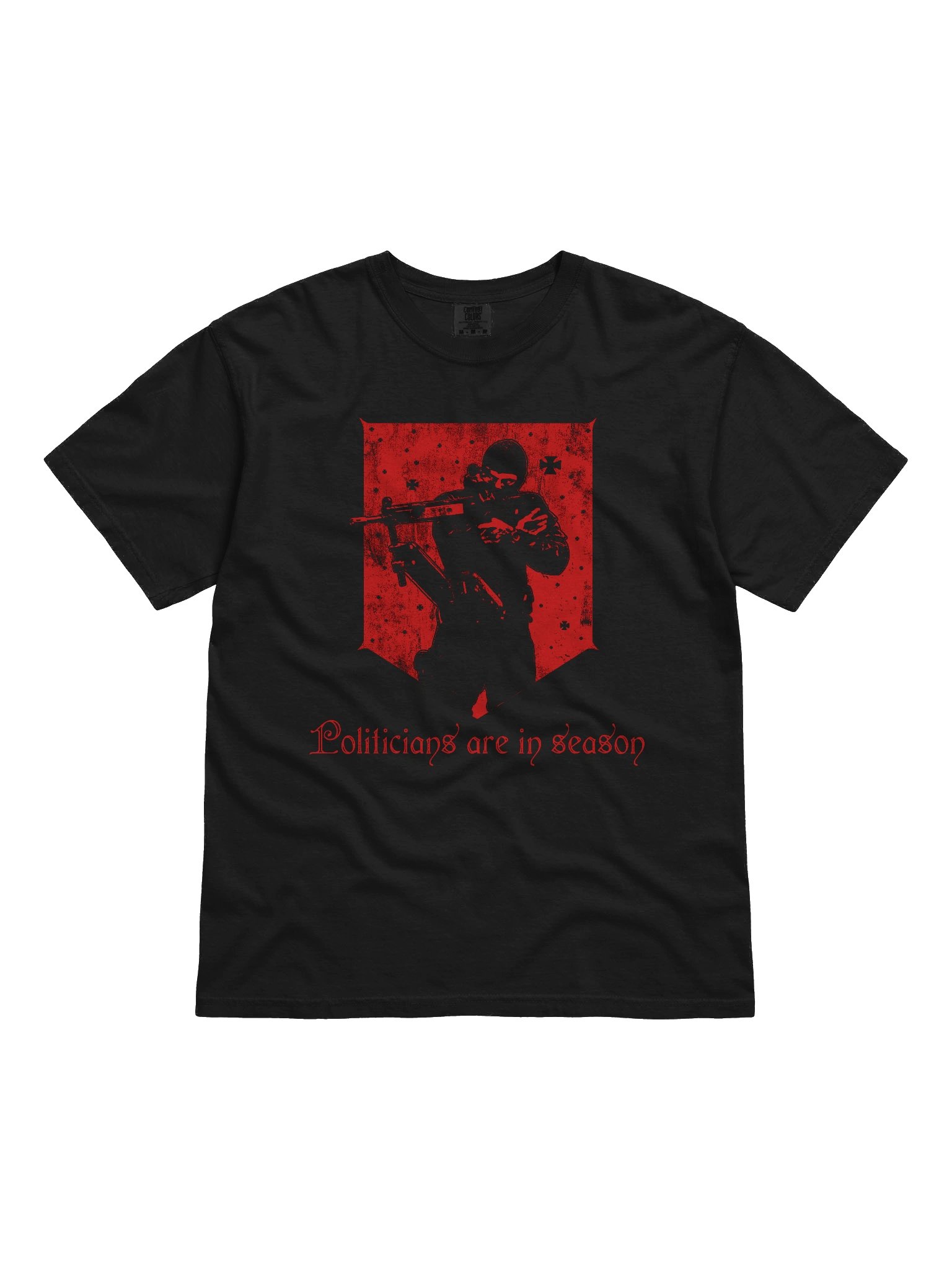 "HUNTING SEASON" TSHIRT RED BACKPRINT product image (1)