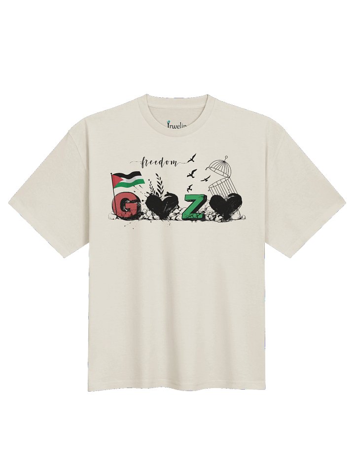 G@Z@ Freedom, premium oversized cotton t-shirt product image (1)