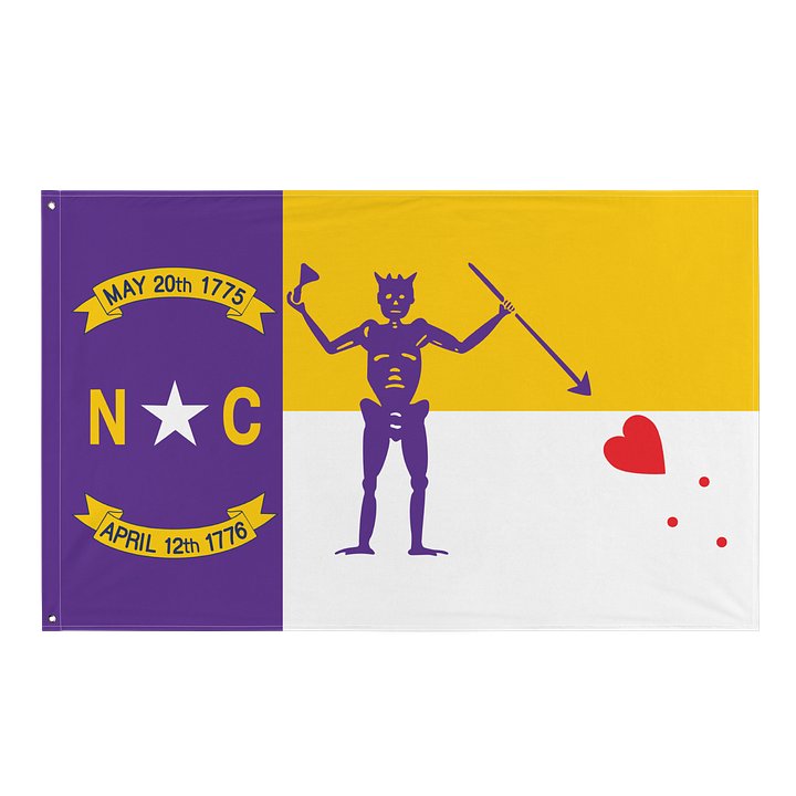 North Carolina Revenge Flag-Purple and Gold Edition product image (1)