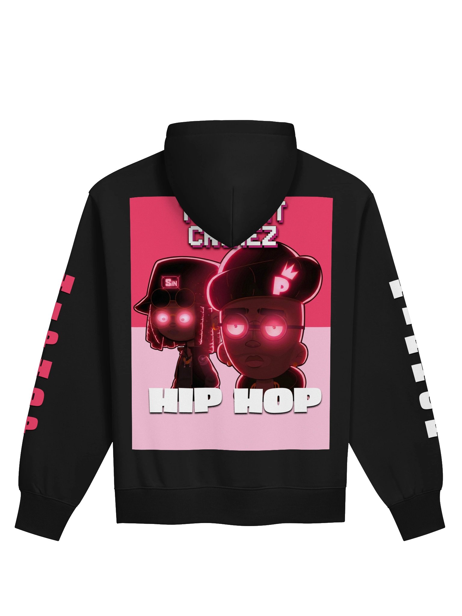 HIP HOP DARK CRIMEZ Neon Graphic Hoodie product image (4)