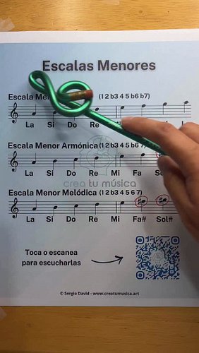 Escucha las escalas menores 🎶