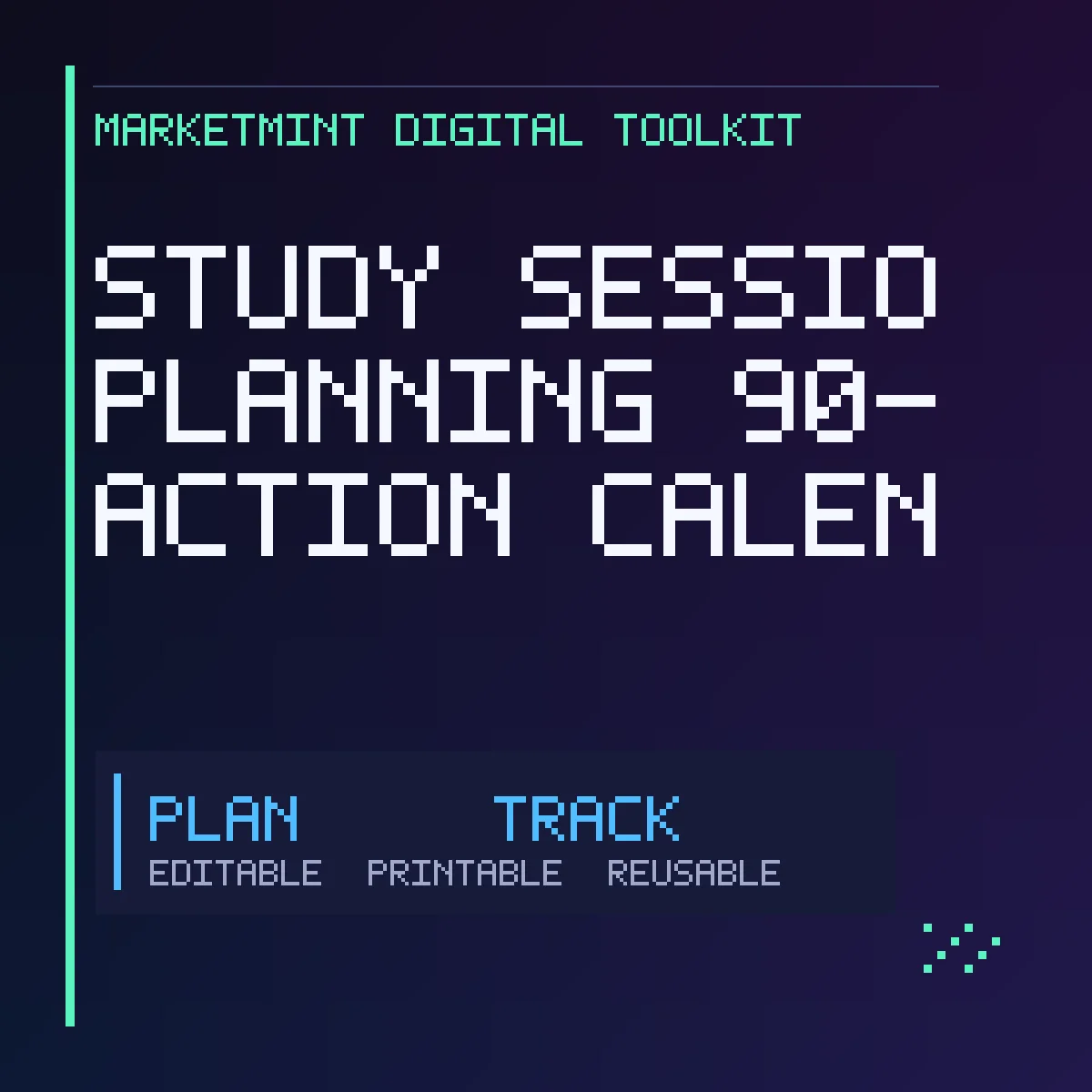 Study Session Planning 90-Day Action Calendar product image (1)