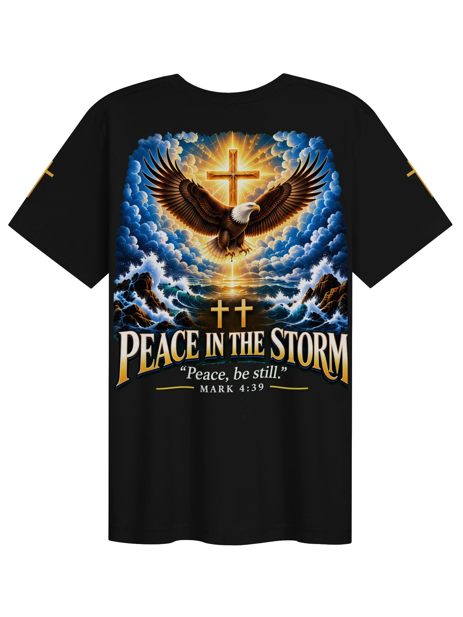 Peace in the Storm — Mark 4:39 T-Shirt product image (2)