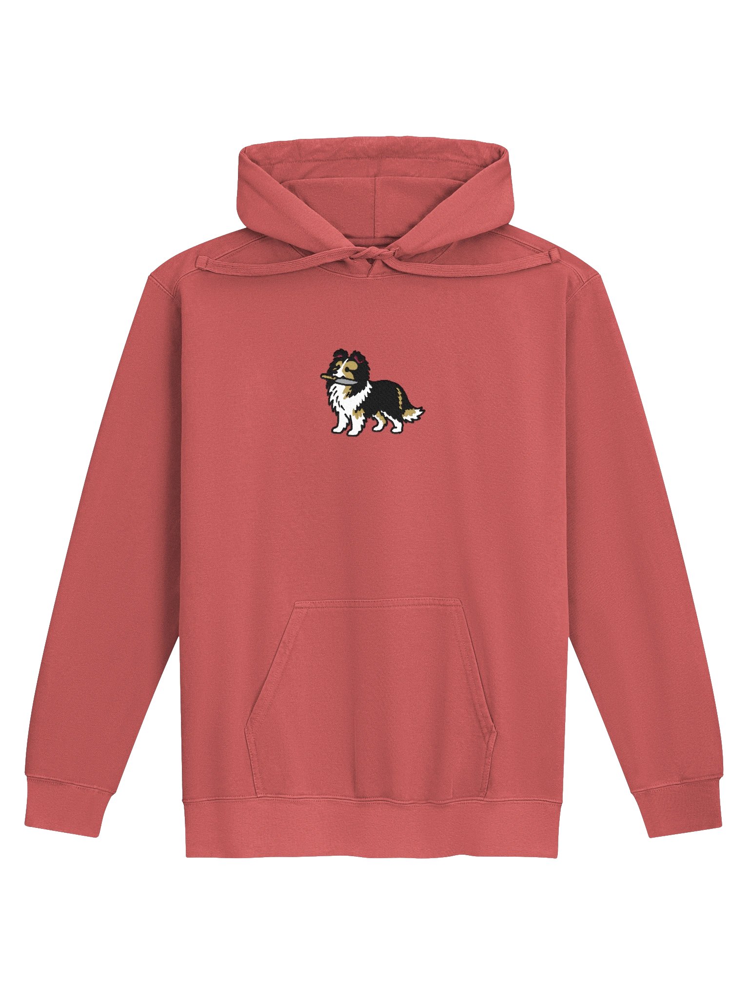 Funny Chibi-Style Shetland Sheepdog(Tricolor) Embroidered Premium Hoodie product image (25)