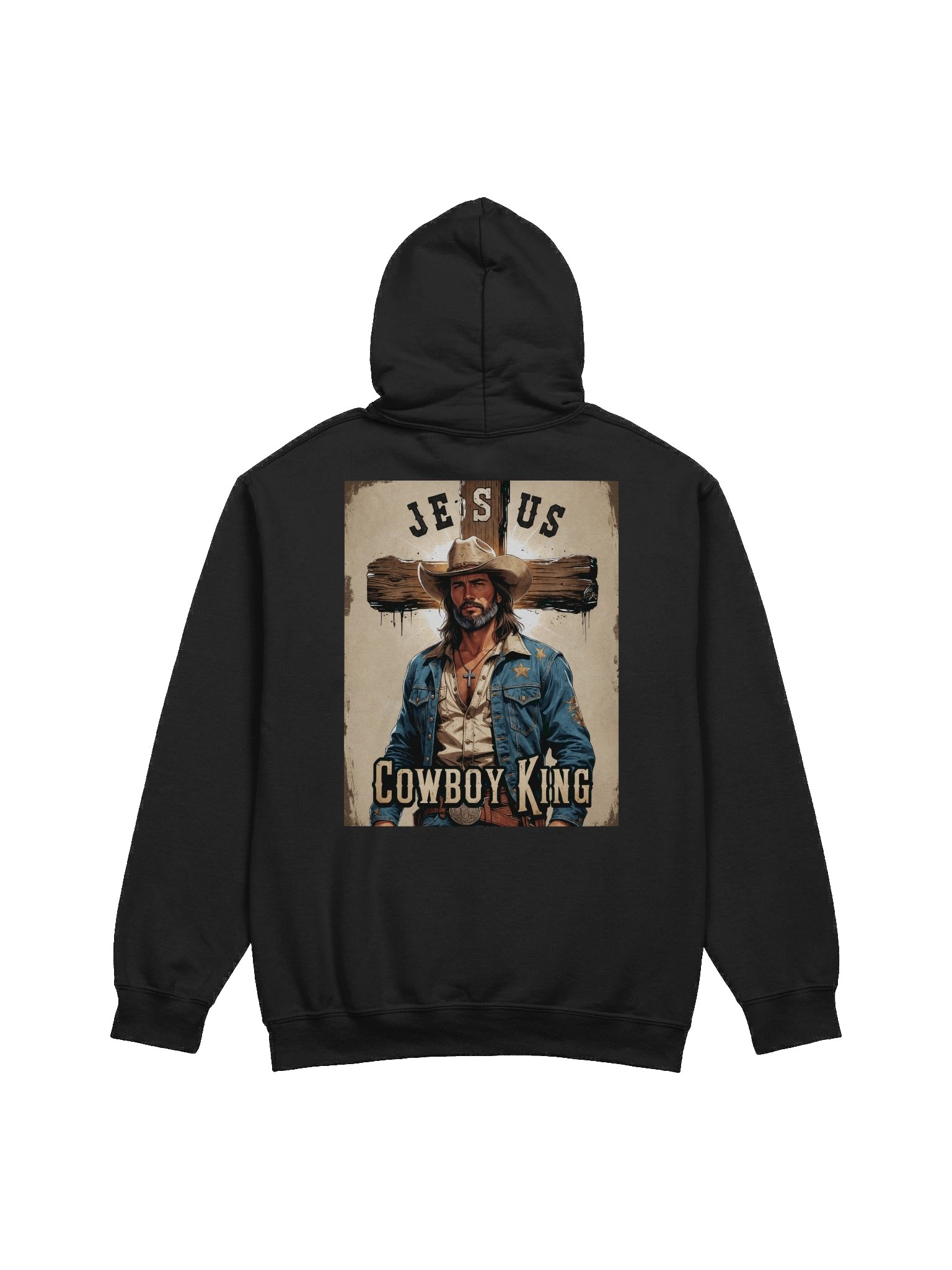 Jesus Cowboy King Hoodie product image (1)