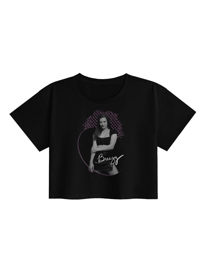 Breezy B&W (and Purple!) Crop Top! product image (1)