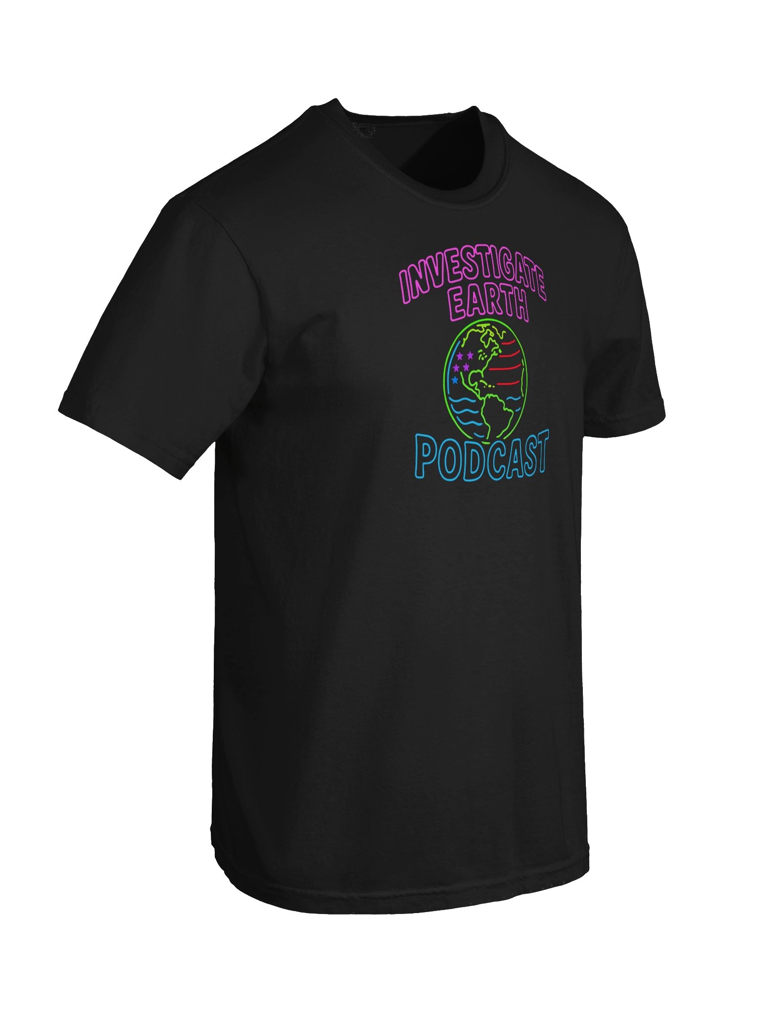 Neon Investigate Earth Podcast T-Shirt product image (6)
