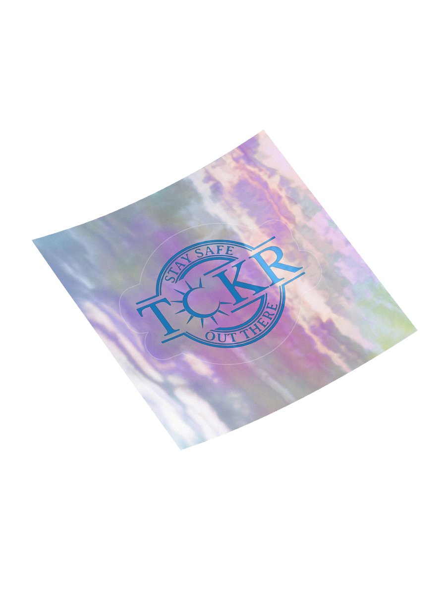TCKR Stay Safe Holographic Sticker product image (4)