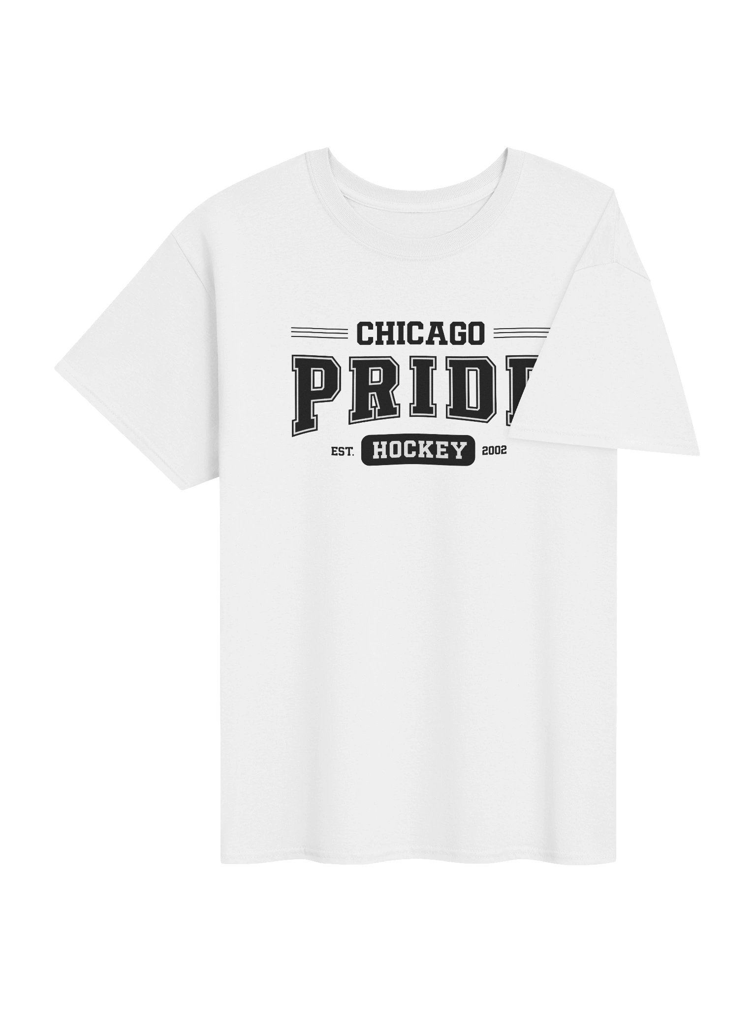 Chicago Pride Hockey Varsity Tee product image (4)