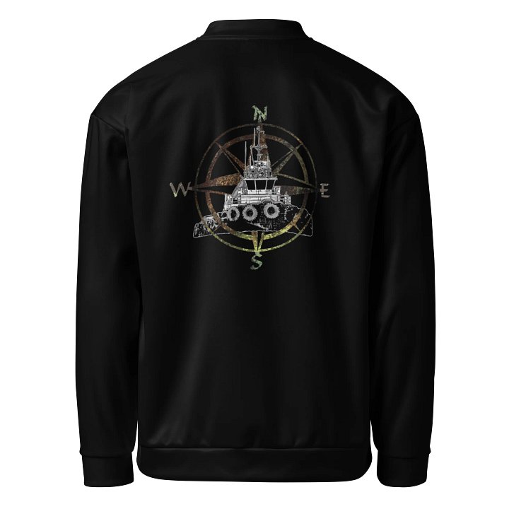 Compass Rose & Marshall Foss Tug – Classic Marine Workwear | Twin Anchor - Bomber Jacket product image (1)