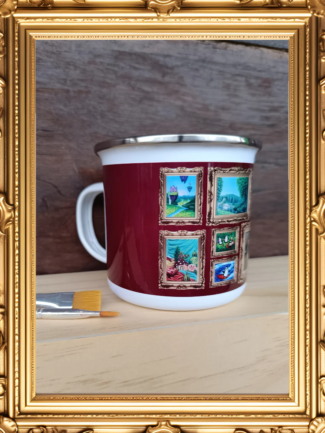 Golden Gallery Collection Enamel Mug product image (3)