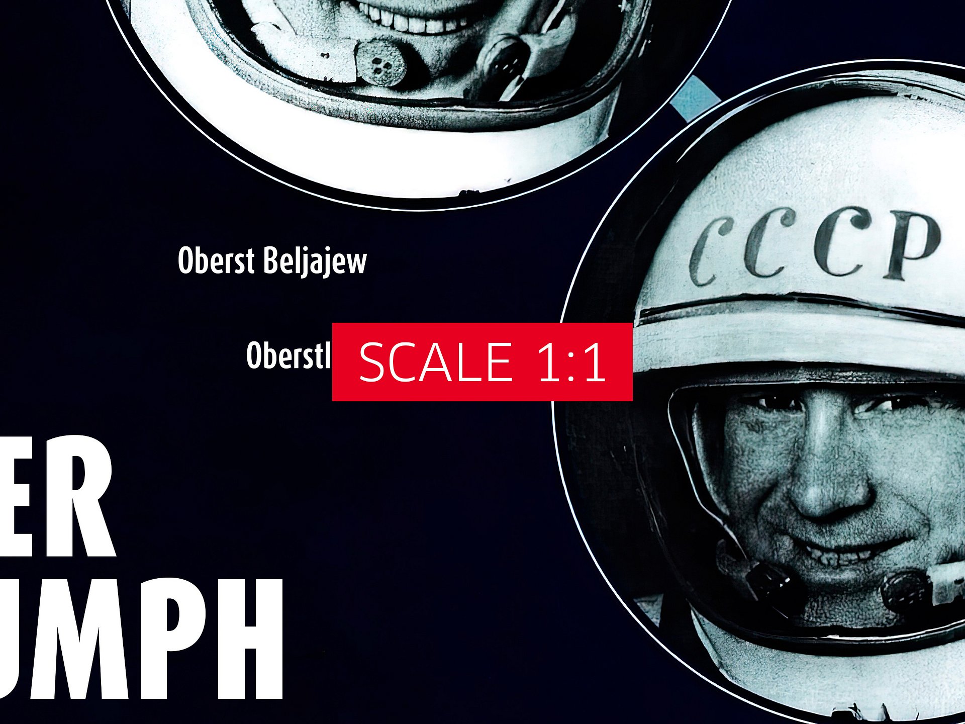 Neuer Triumph Der UDSSR!, GDR/USSR 1965 — Soviet vintage space art poster, soviet retro poster product image (4)