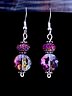 MFD-00255 | Aurora Nights | Amythyst-Esque Earrings | Stainless Steel Chain &amp; Sterling Silver Hooks | Handmade Jewelry by Monique Faella Designs™