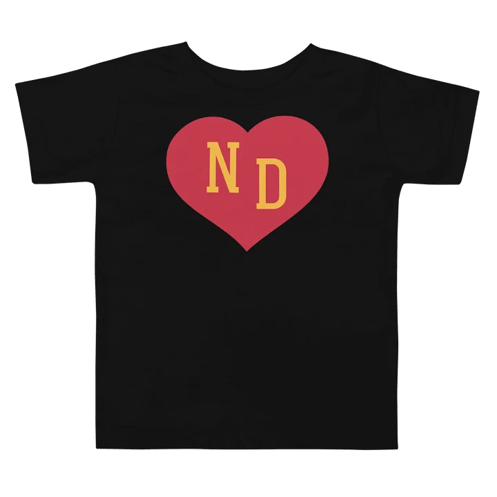 ND Heart Red Unisex Toddler T-shirt product image (1)