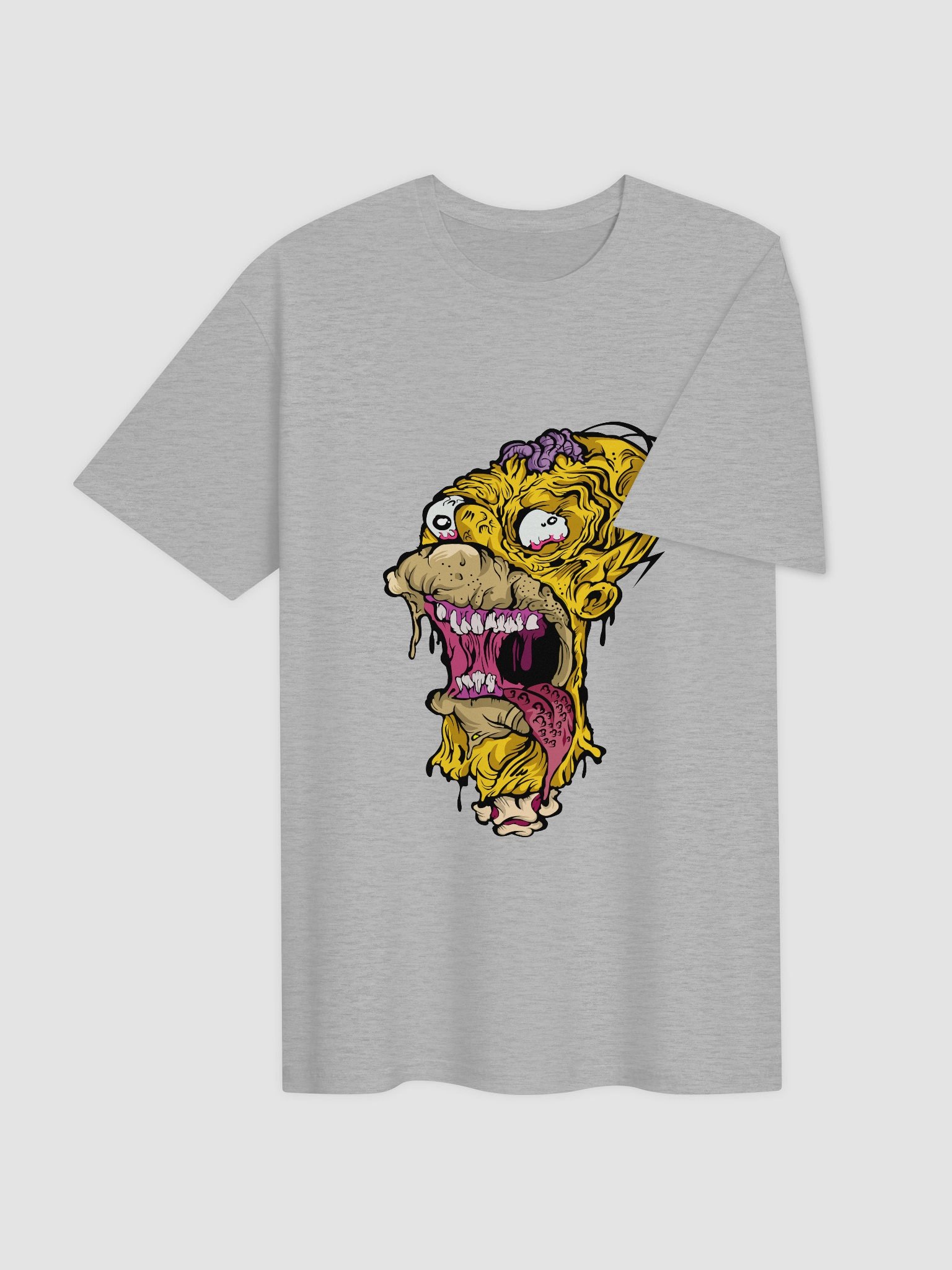 Frantic Zombie Face Unisex T-Shirt product image (7)