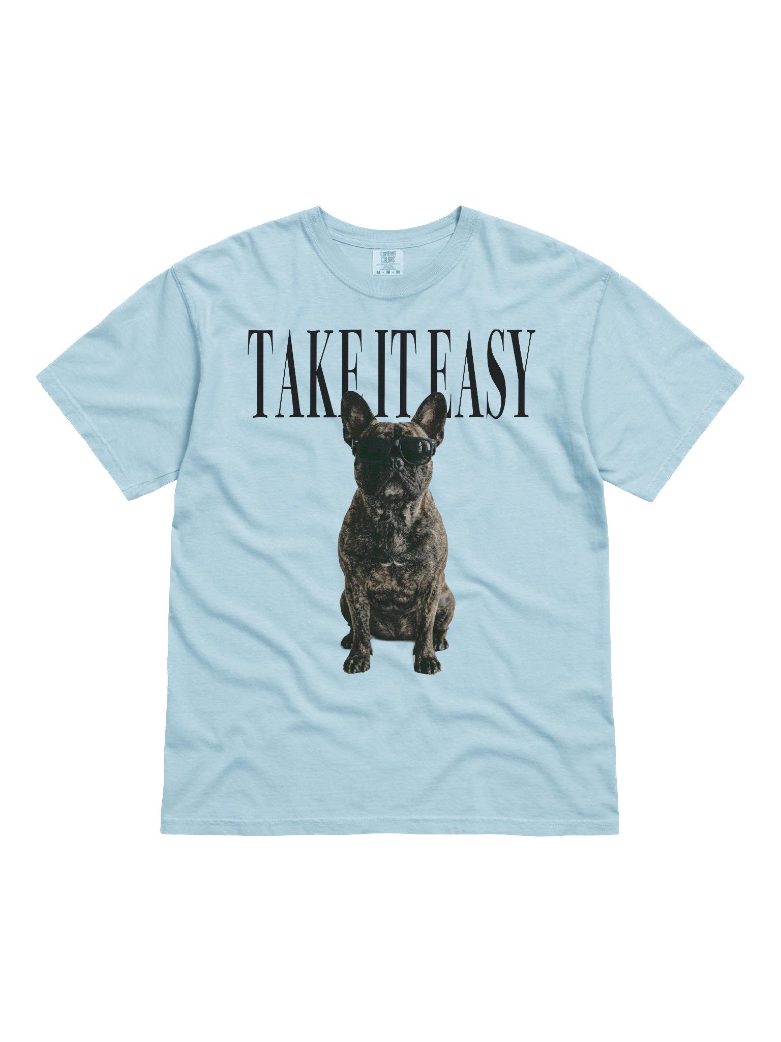 Take It Easy '90s Pop Vintage-Style T-Shirt for French Bulldog(Brindle) Lovers product image (4)
