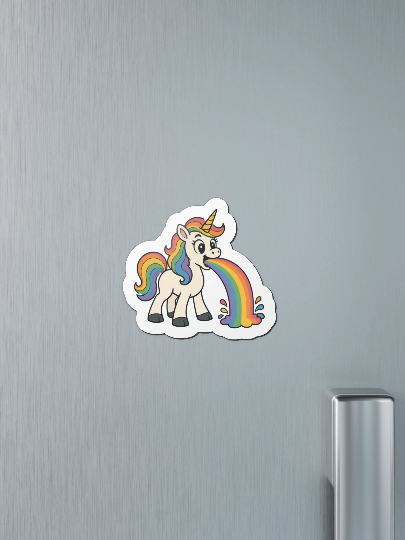 Puking Unicorn - DieCast Magnet product image (7)