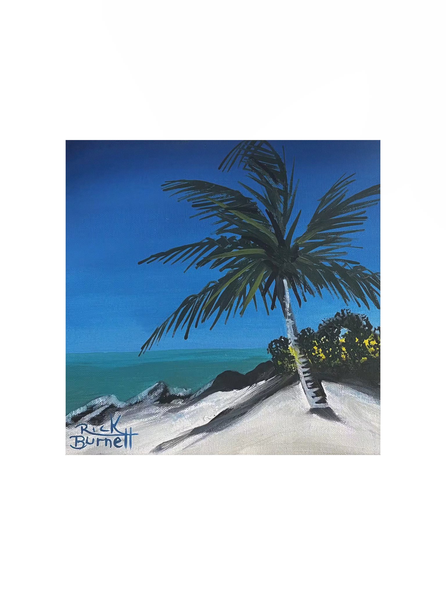 Rick Burnett Fort Zach Beach Square Poster product image (1)