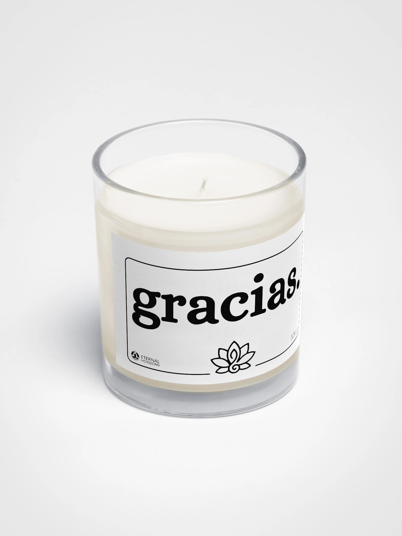 Vela de cera de soja "gracias." product image (2)