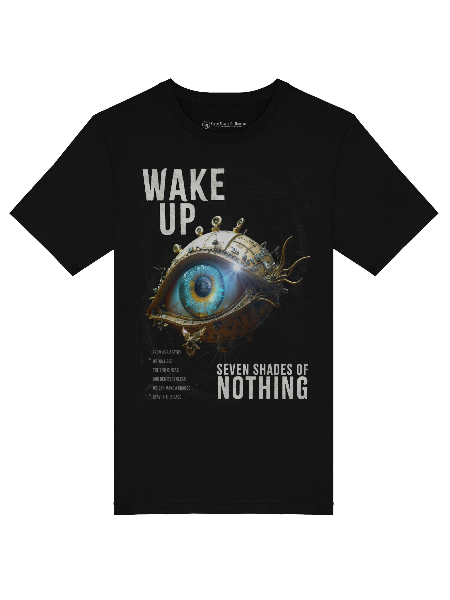 Wake Up Mechanical Eye Tee | Seven Shades of Nothing | Bella+Canvas Supersoft T-Shirt product image (5)