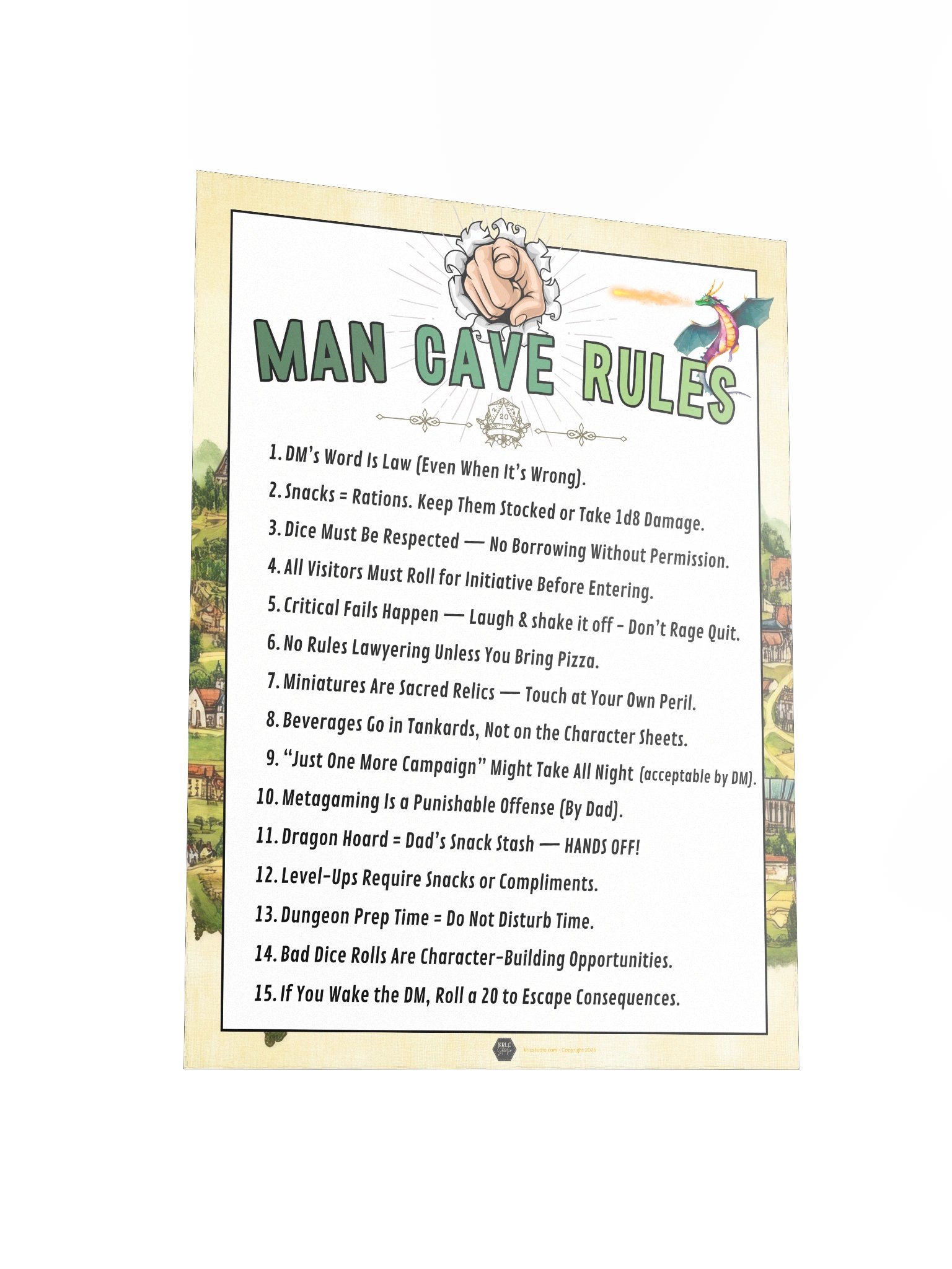 Man Cave Rules - D&D Dads product image (9)