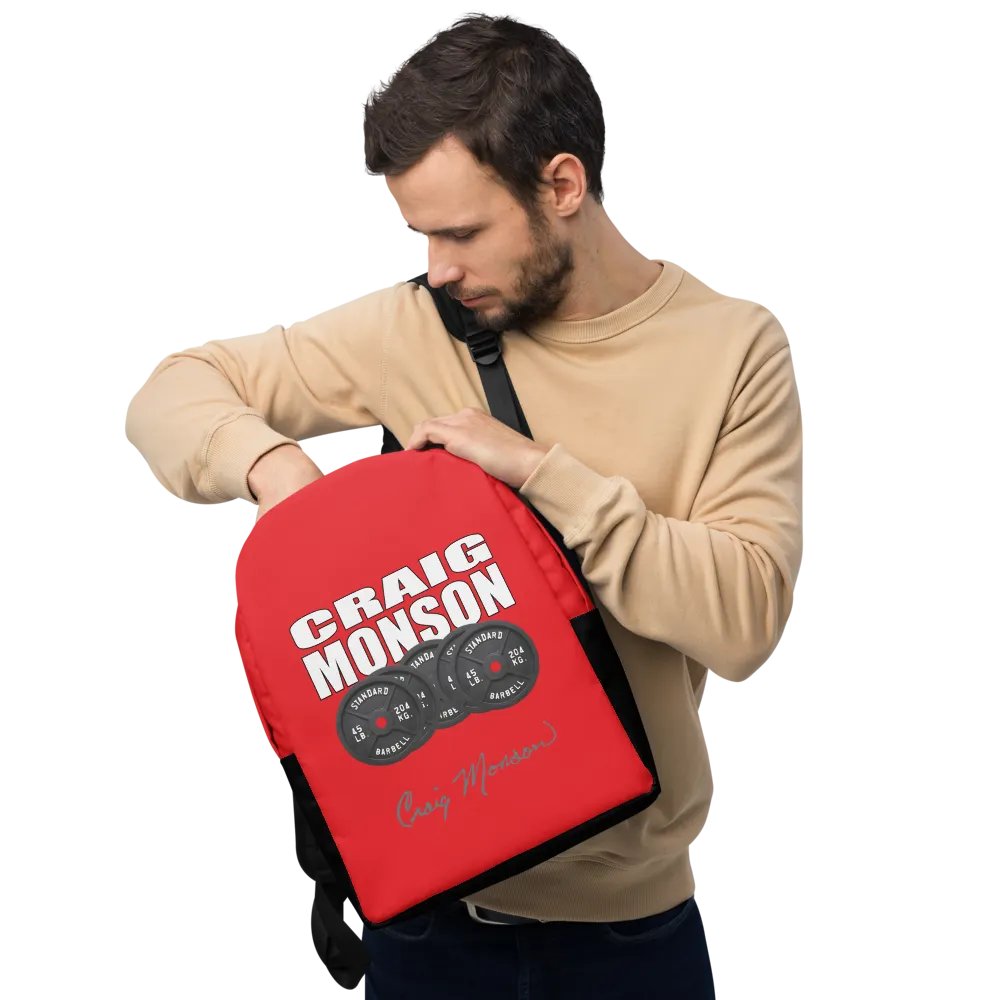 Craig Monson Barbell Signature Series Backpack (Red) product image (10)