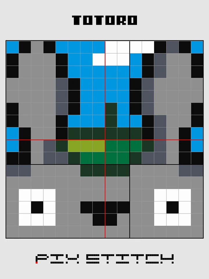 Totoro Pixel Art product image (2)