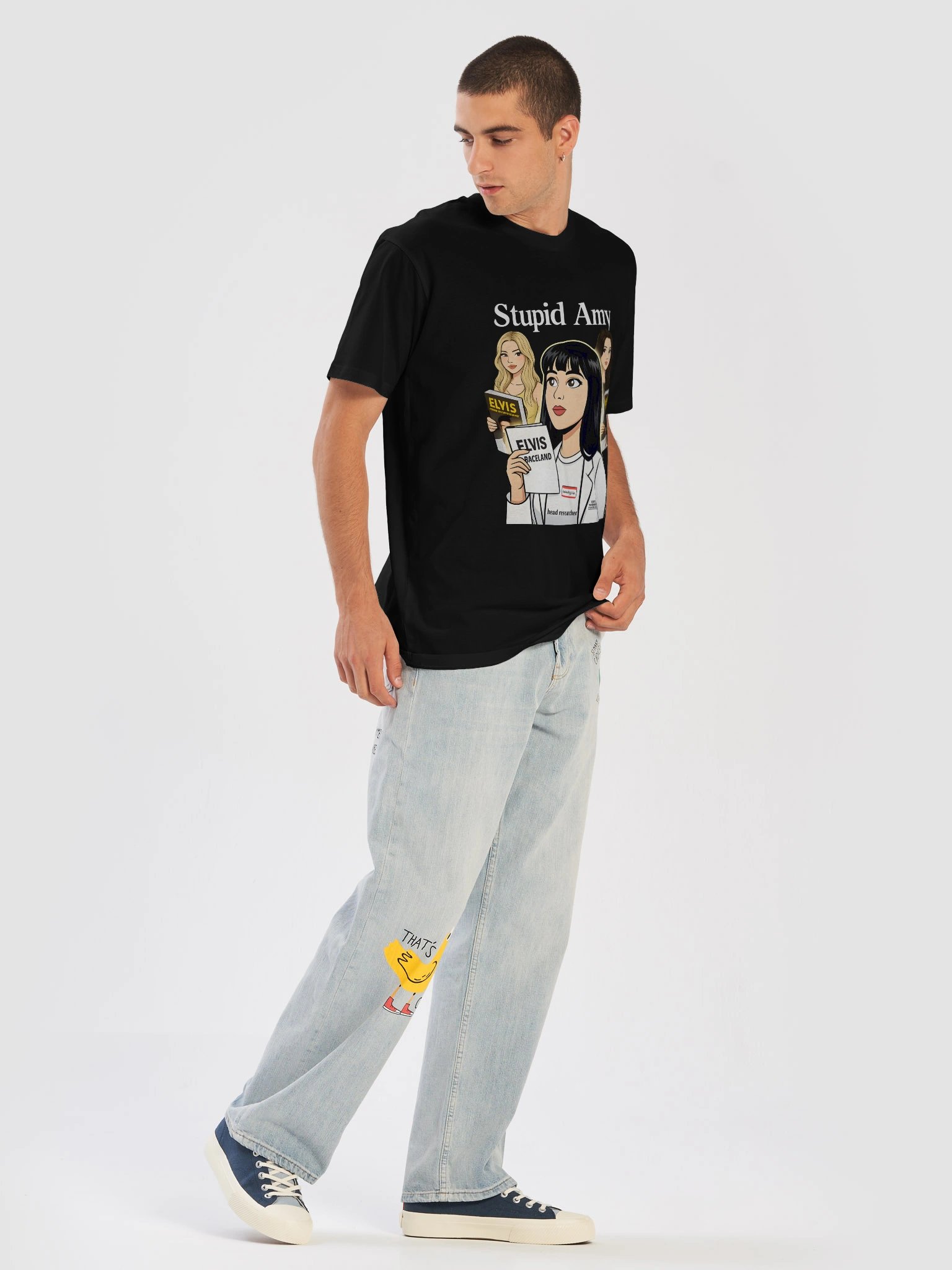 Stupid Amy Stage Unisex Tee-Black product image (5)