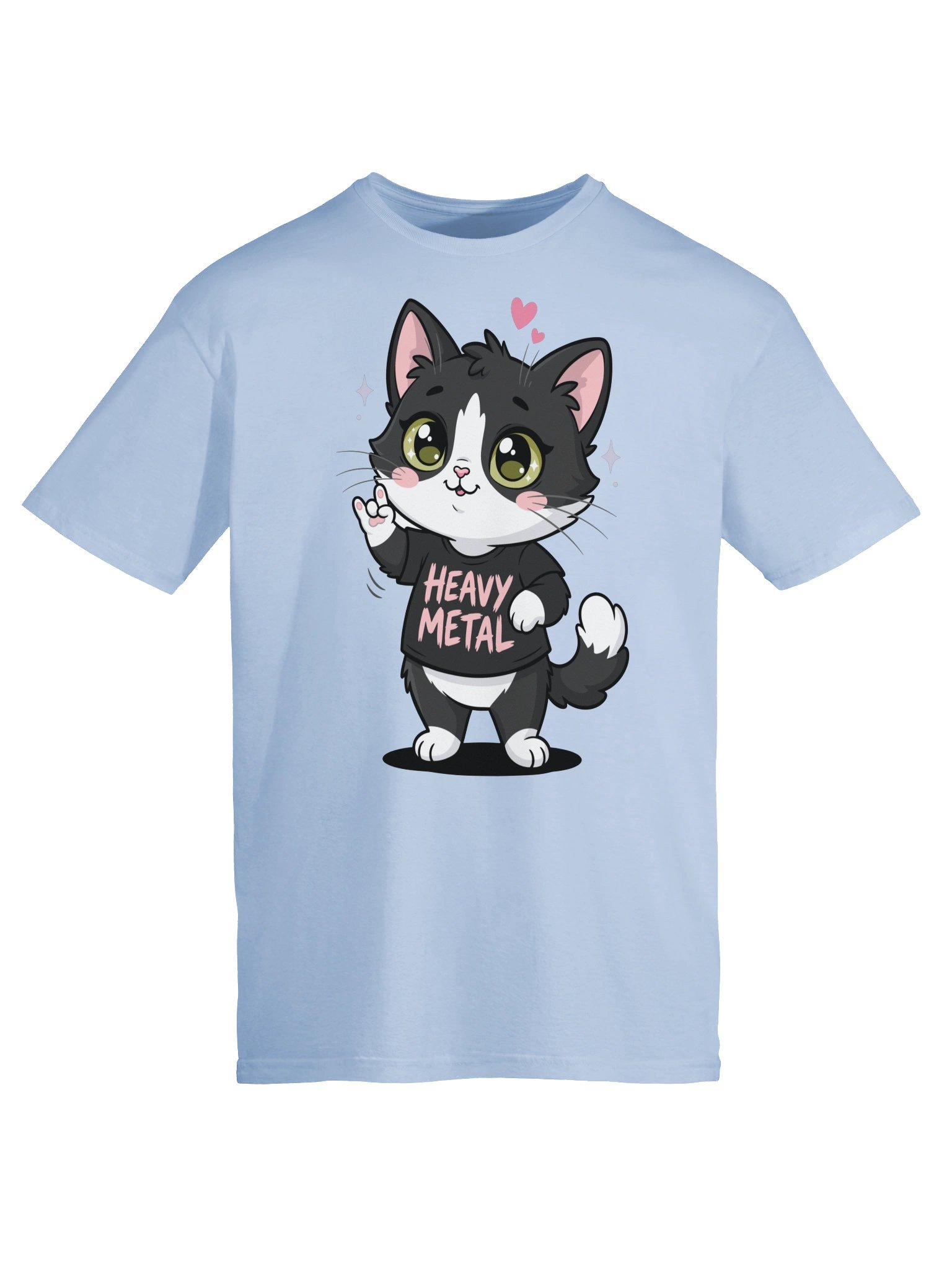 Heavy Metal Tuxedo Cat Tee product image (66)