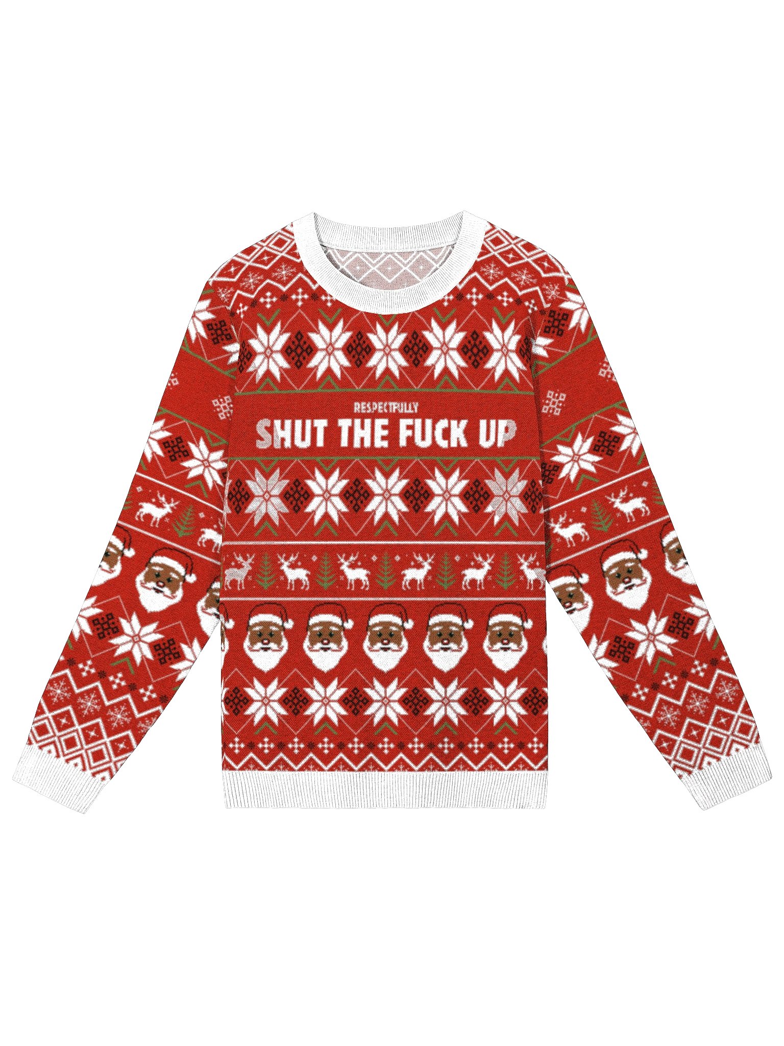 Ugly christmas sweater "STFU" product image (1)