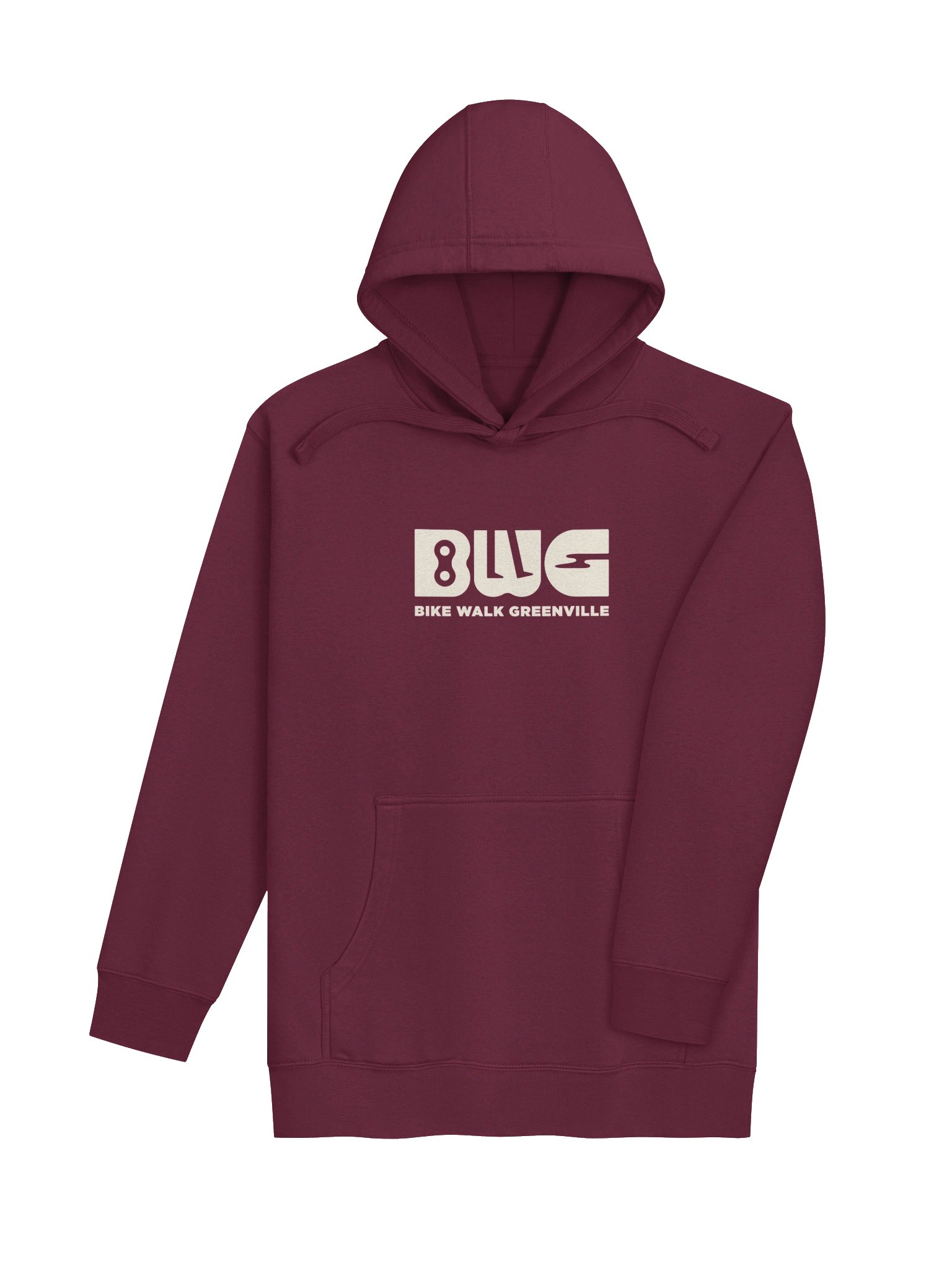 BWG cream logo hoodie product image (7)