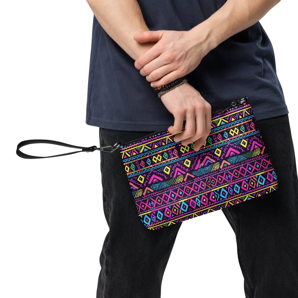 Neon Tribal Geometry Adventure Crossbody Bag product image (8)