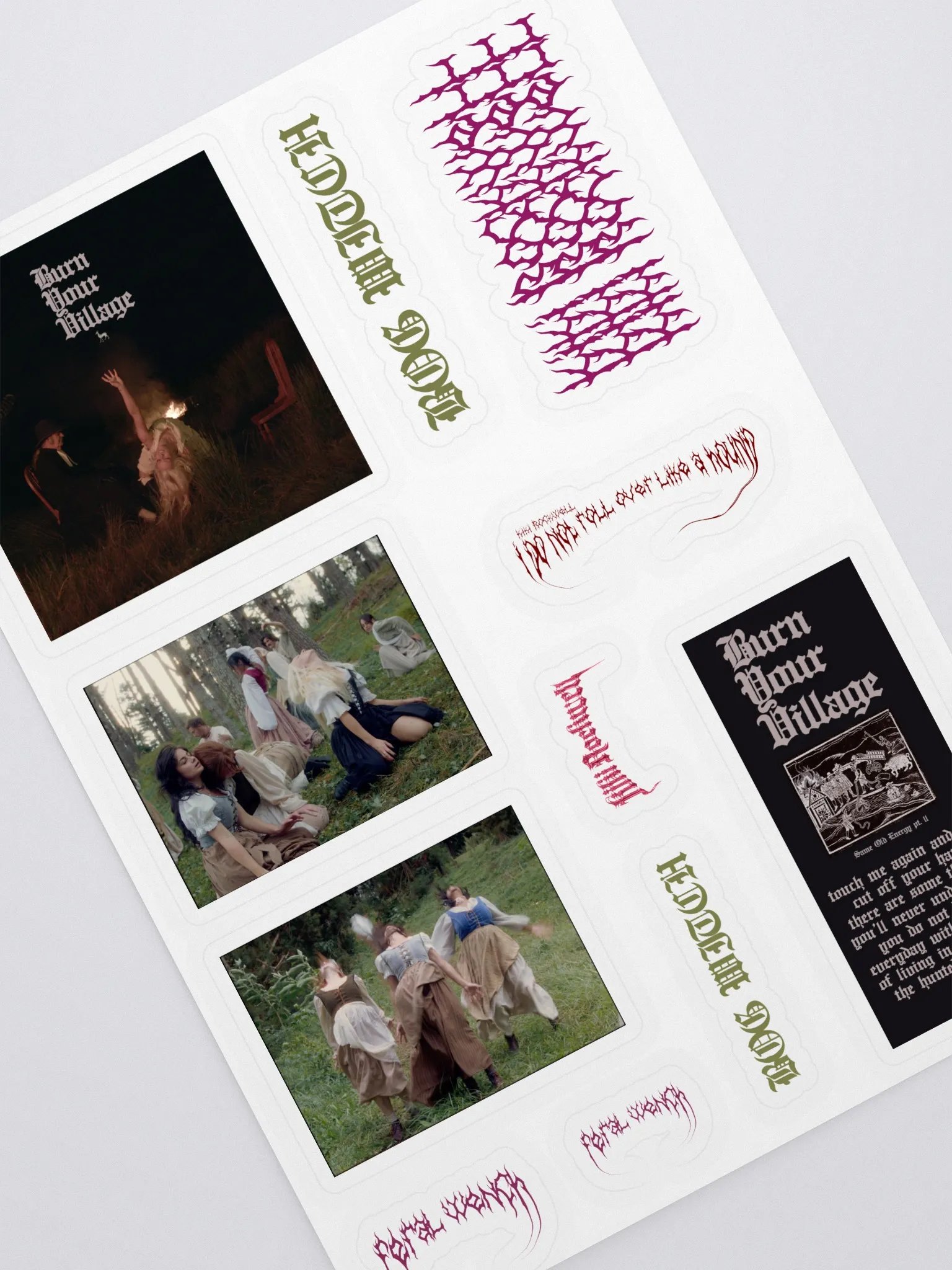 'Burn Your Village' Sticker Pack product image (2)