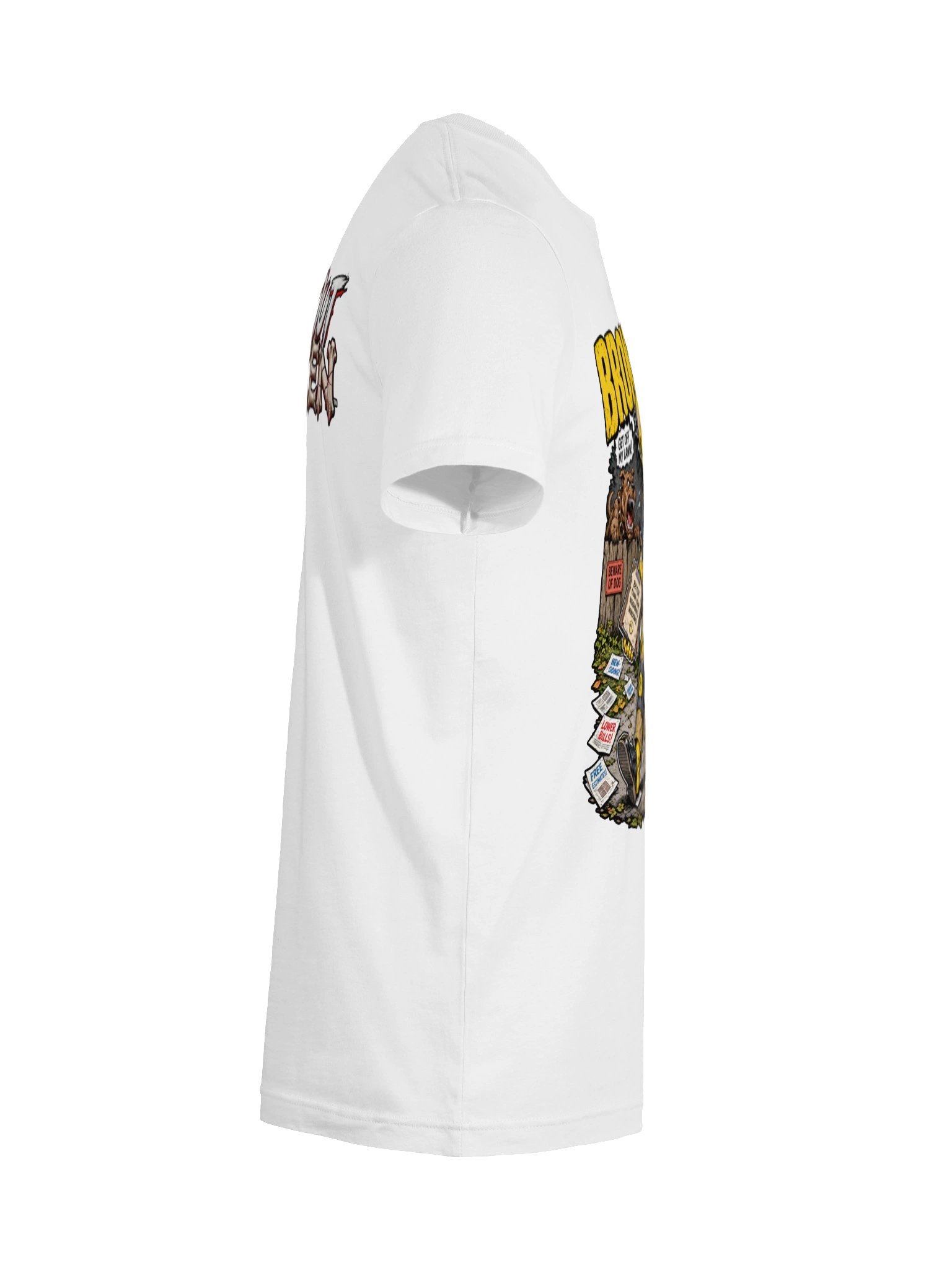 FLAT OUT BROKEN™ — DOOR-TO-DOOR DAMAGE INCLUDED — T-SHIRT product image (10)