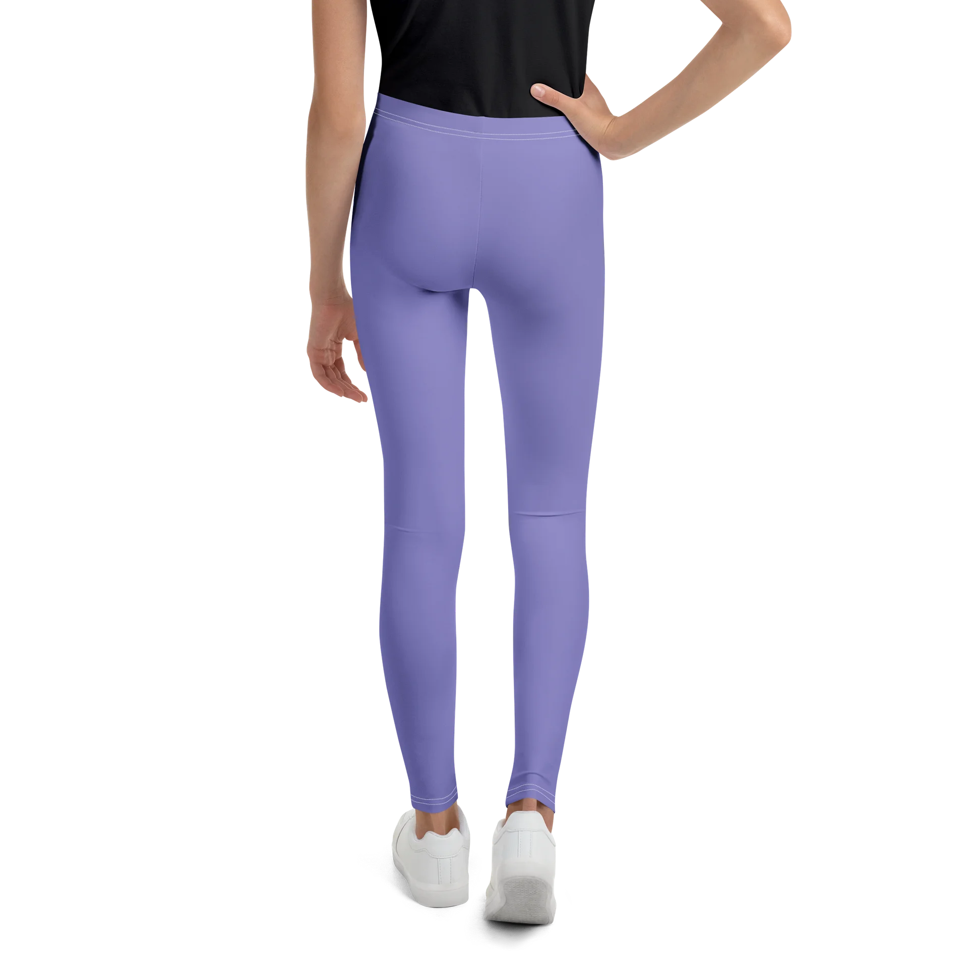 Lavender All-Over Print Youth Leggings product image (3)