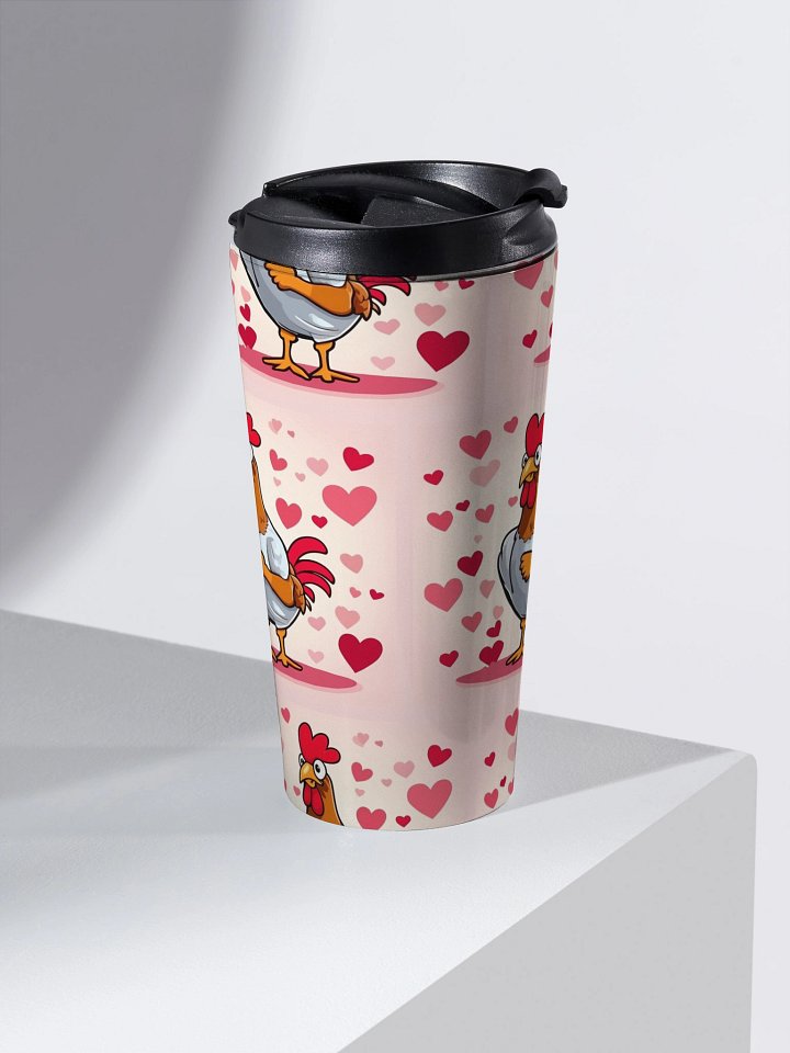 Lovebird Rooster Stainless Steel Travel Mug product image (2)