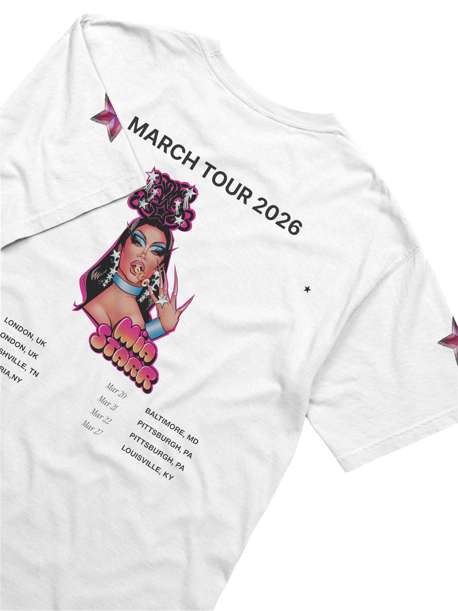Mia Starr March '26 Tour Shirt (white) product image (5)