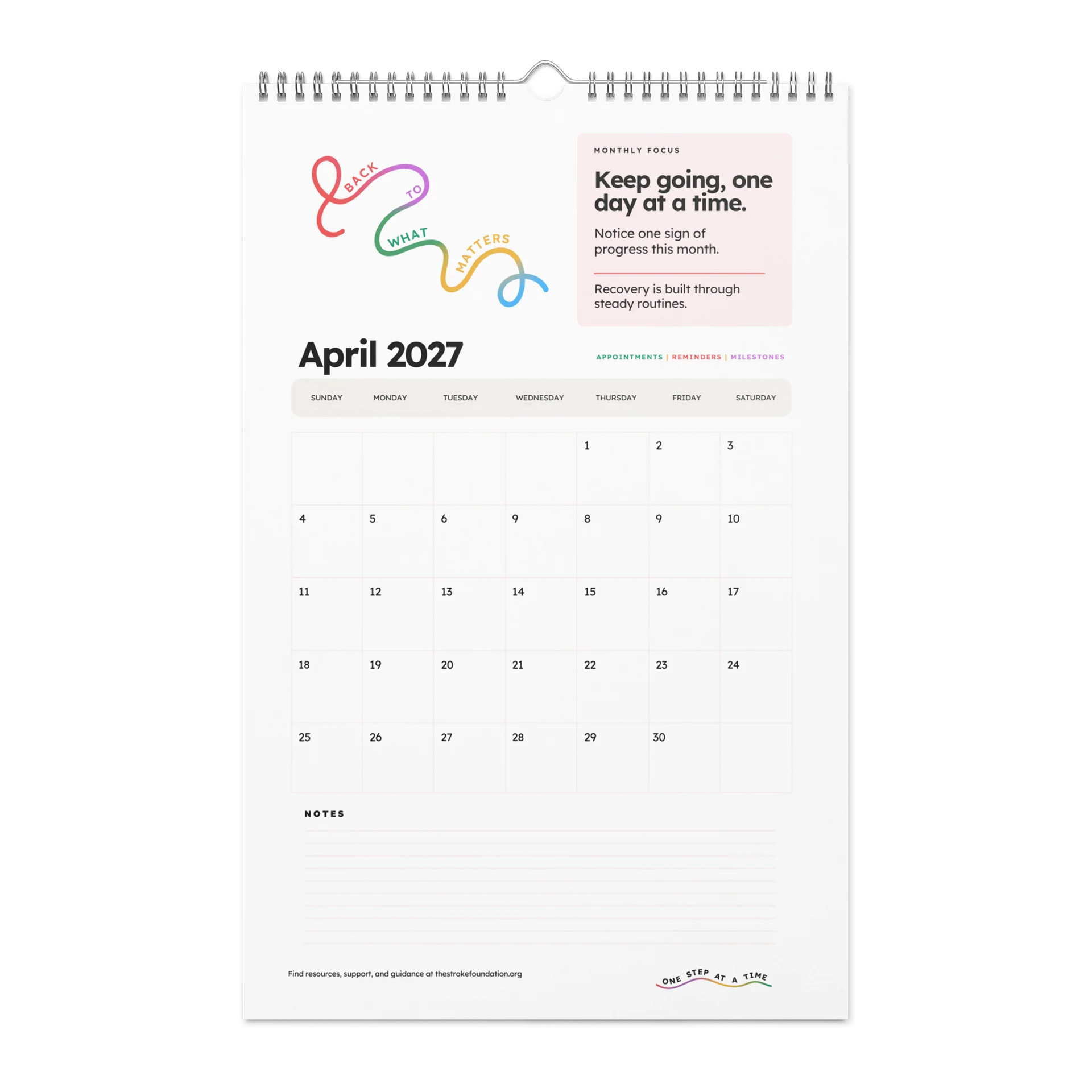 Back to What Matters — 2027 Wall Calendar product image (5)