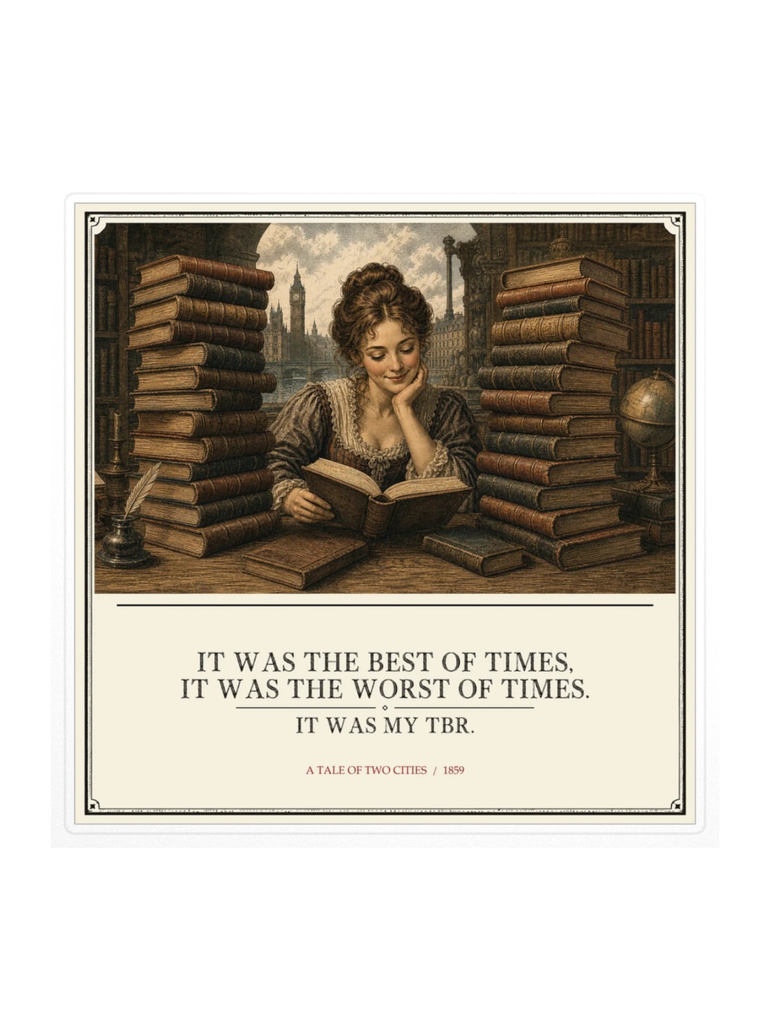 Was Best Times Was Worst Times Was -- A Tale of Two Cities Sticker product image (1)