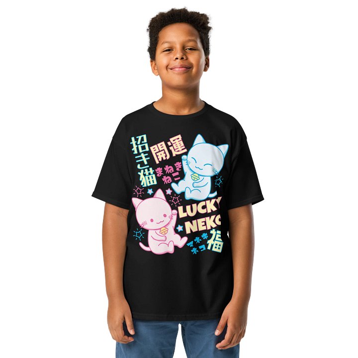 Lucky Charm Kitties- Unisex Youth Heavyweight T-shirt product image (1)