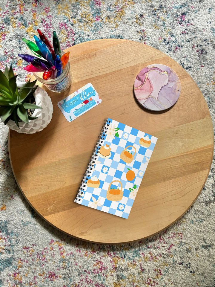 Oranges and Sweets Pattern Spiral Journal product image (1)