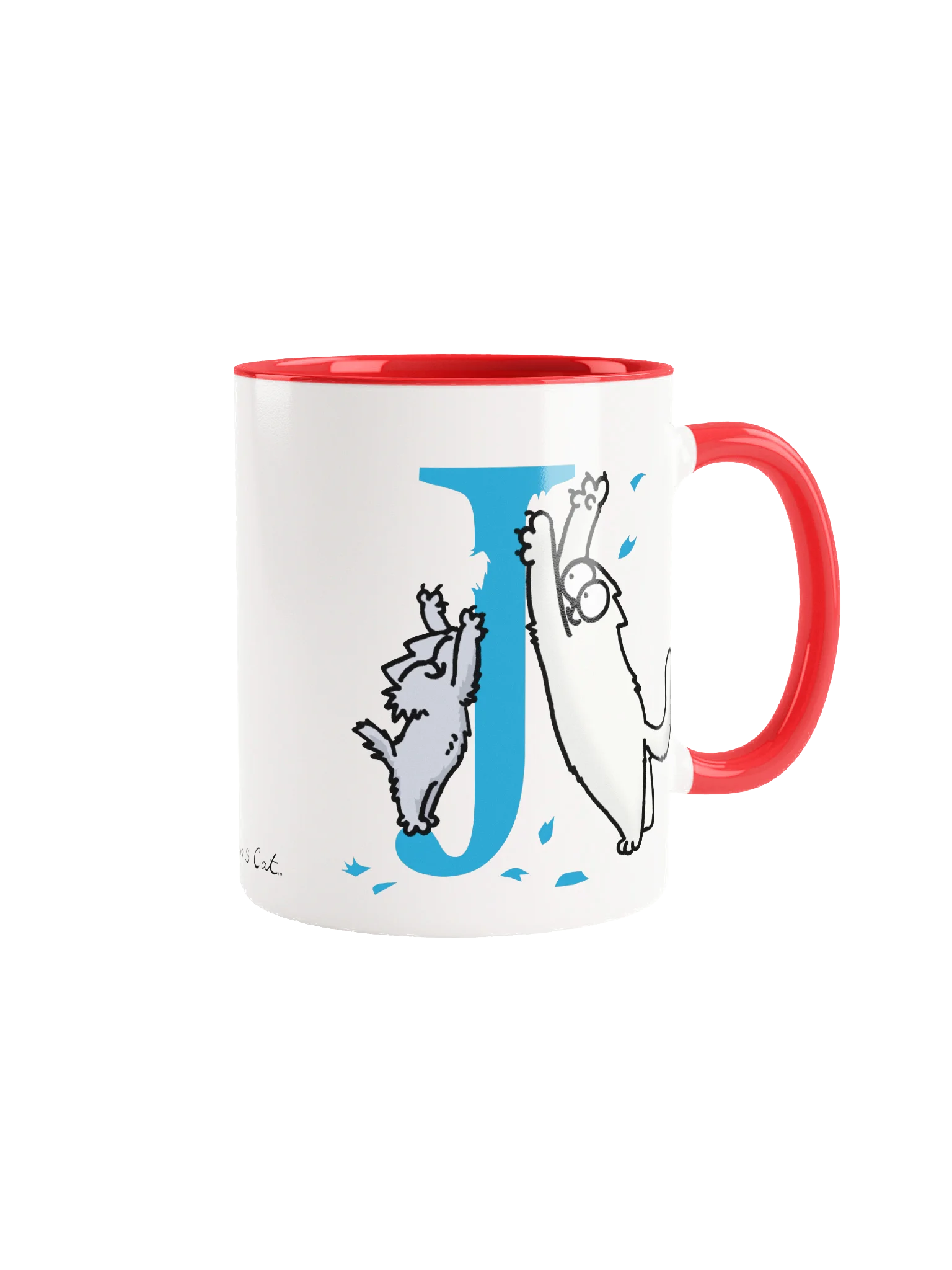 Cat Monogram Mug - J product image (2)