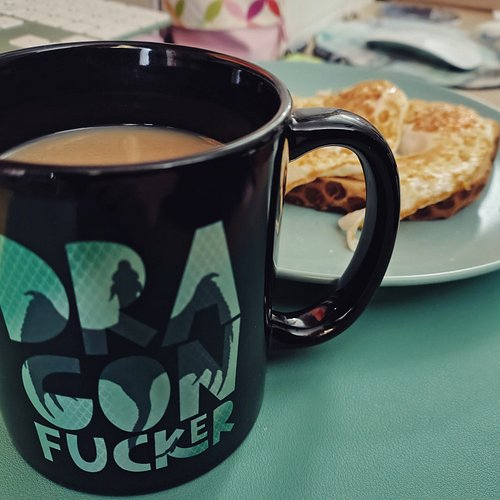 Shipment 1 of my merch arrived. Looking forward to making aggressive eye contact over this mug at Christmas 😂🐲

Perfect for t...