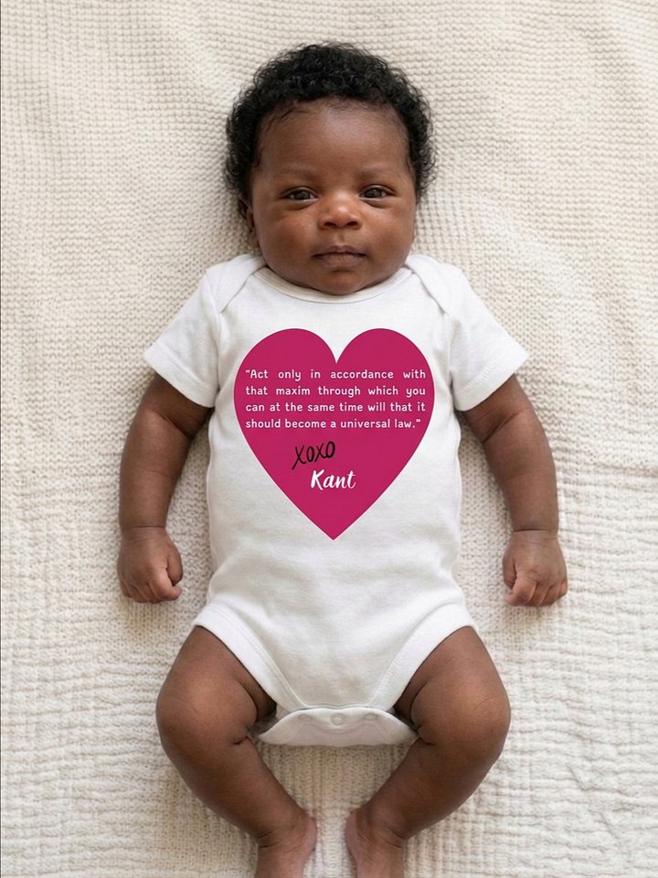 Kant's Categorical Imperative - Philosophy Baby Onesie in White product image (2)