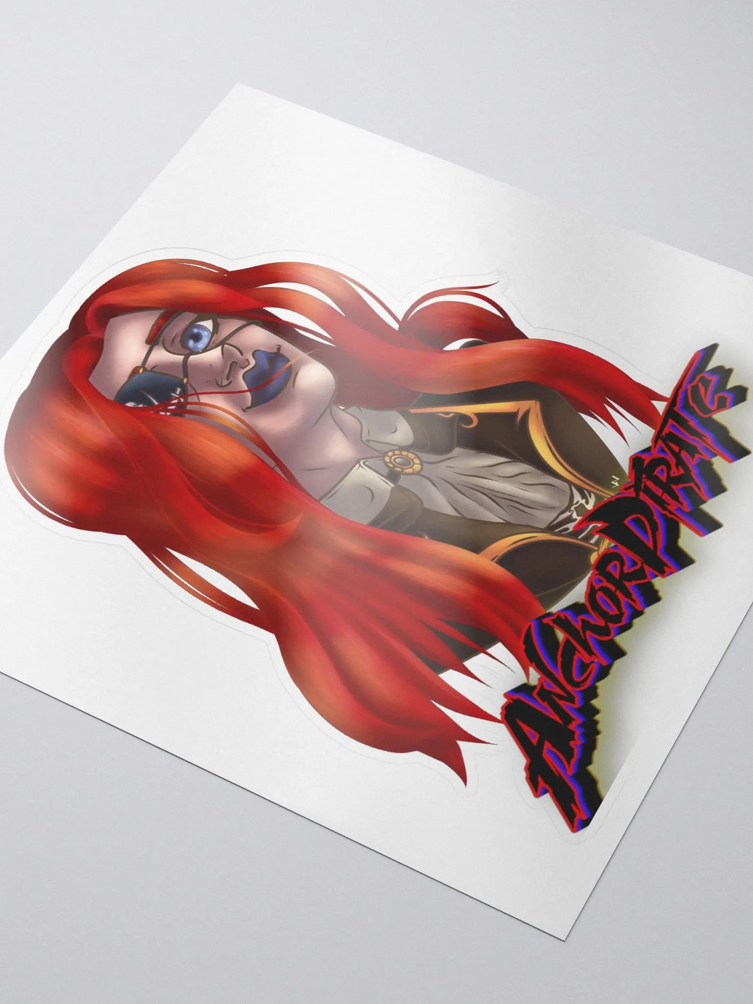 Anchor pirate logo sticker product image (3)