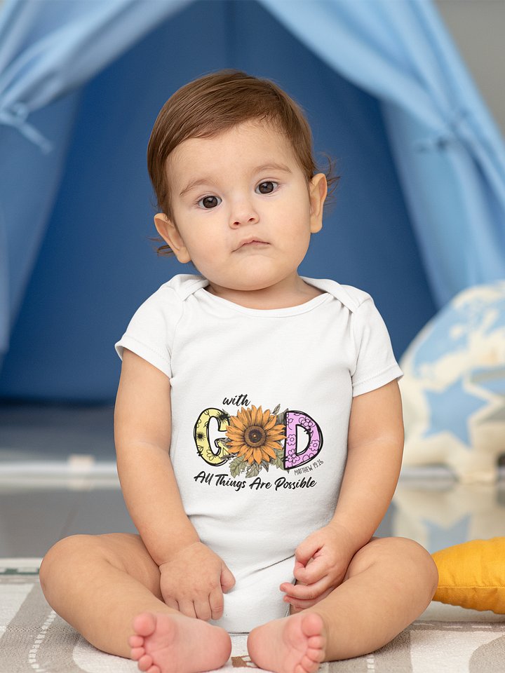 Radiant Faith: 'With GOD' Baby T-Shirt product image (1)