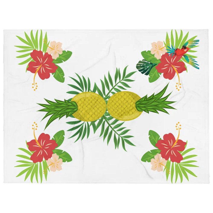 Pineapple Paradise Pattern Design Throw Blanket product image (1)