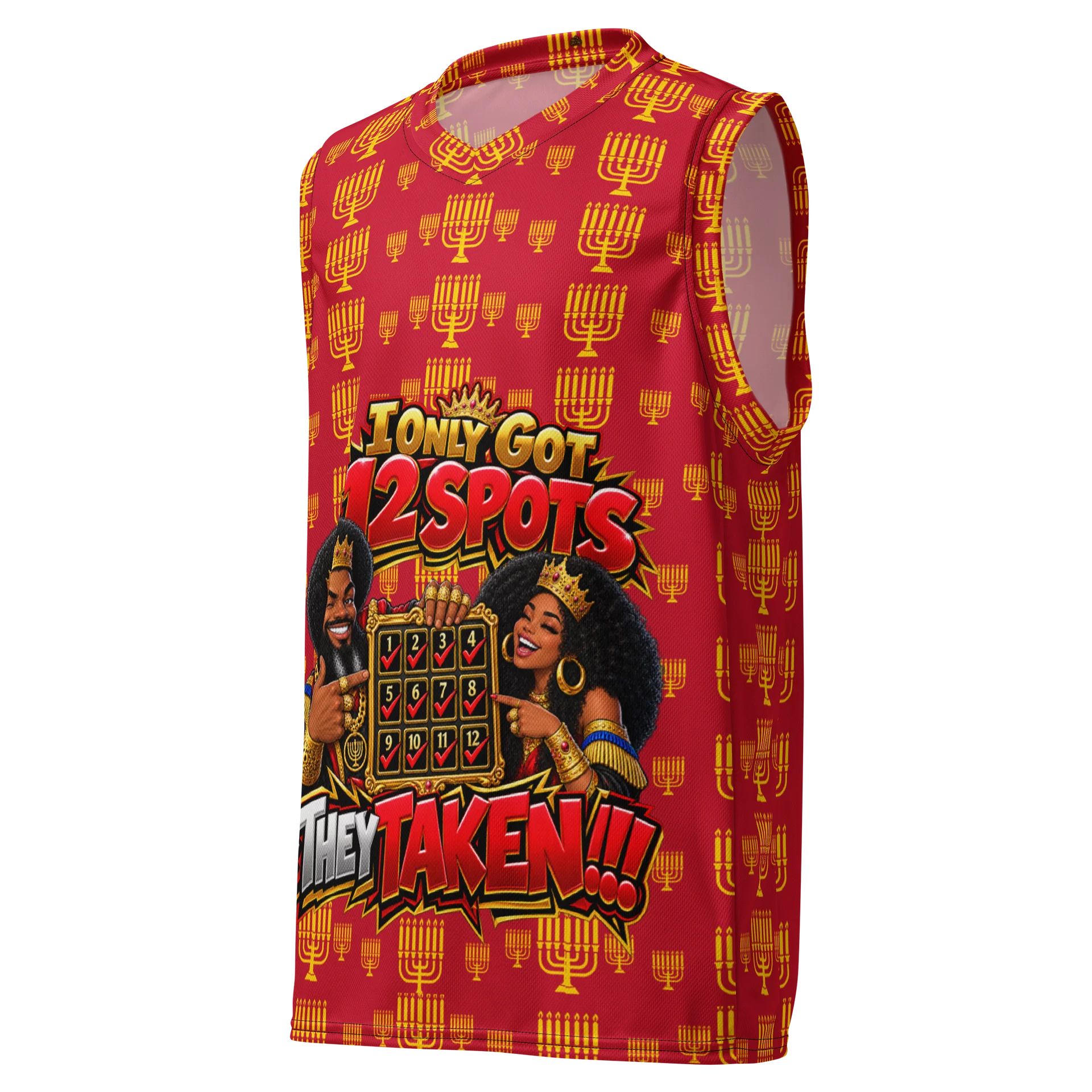 12 Spots Taken Basketball Jersey Red product image (1)