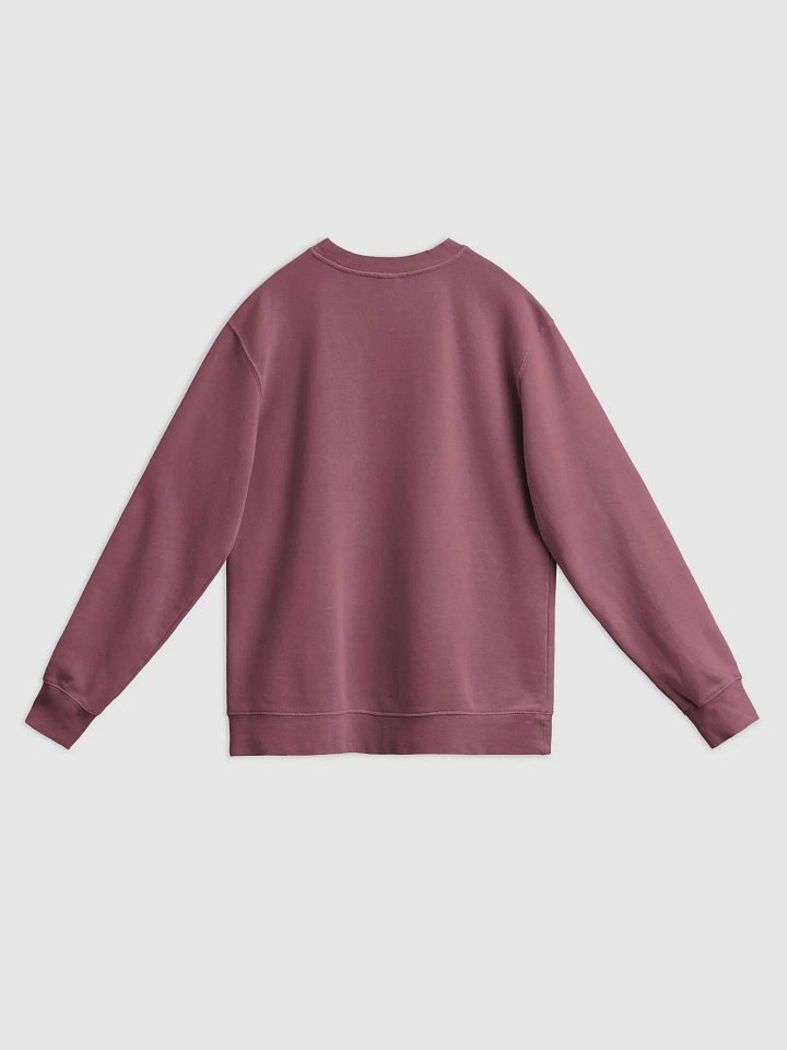 BUSY-BRAINED (white) printed pigment crewneck product image (2)